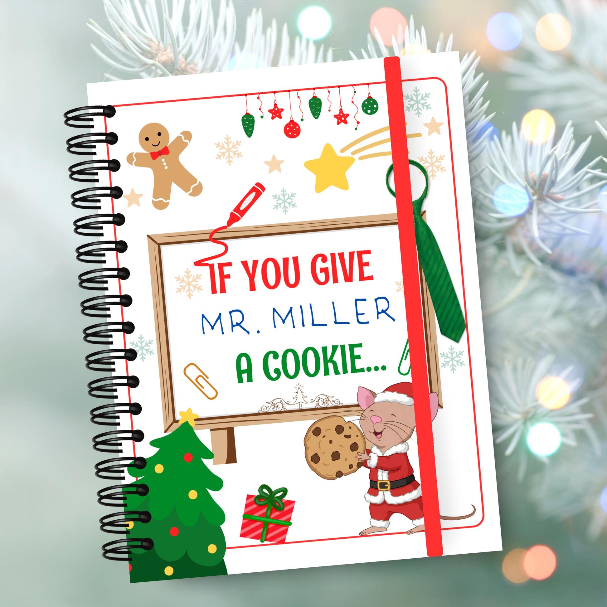 Gift for Male Teacher, Christmas  2025, Teacher Thank You, Editable Canva Template, PDF Ready to Print