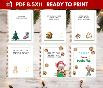 If You Give a Teacher a Cookie for Christmas, Mouse a cookie. Teacher Christmas Gift. Christmas Teacher Gifts. CANVA DIGITAL FILE